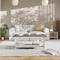 Flash Furniture Jasper Farmhouse Style Solid Wood Coffee Table w/X-Frame Design and Lower Shelf, Gray and White LFS-2007-GRYWHT-GG - alternate 1